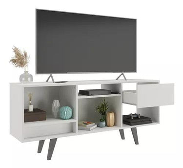 Rack Bajo Para Tv Con Cajón Hasta 42